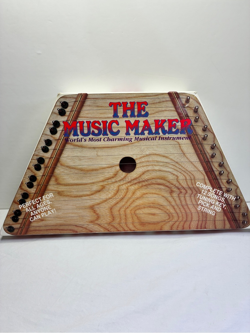 Vintage The Music Maker Nepenenoyka Lap Harp Zither Instrument - No Tuner & Pick